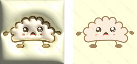 3D膨胀风卡通饺子