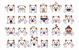 卡通小猫表情包