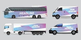 写实工程车插画