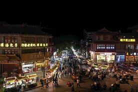 开封鼓楼夜市 古城 夜景  灯