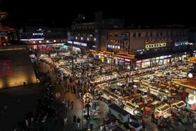 开封鼓楼夜市 古城 夜景  灯