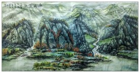 大美秦岭山水国画