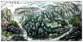 大美 秦岭 山水 国画