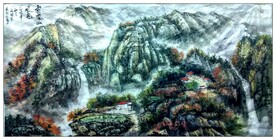 大美 秦岭 山水 国画