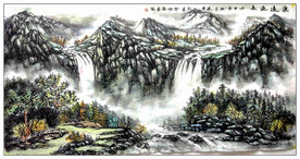 大美 秦岭 山水 国画