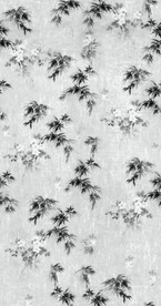 数码印花 水墨花