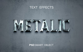 3D金属字效果图片