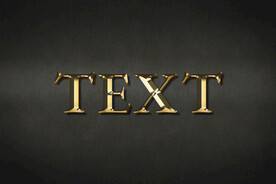 3D金属字效果图片