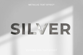 3D金属字效果图片