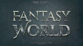 3D金属字特效图片