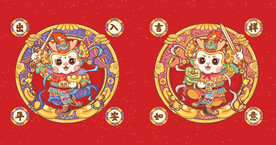 龙年门神