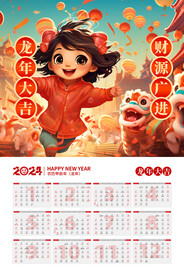 2024年日历 2024年挂历