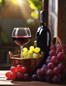 红酒美好时光高清摄影图片