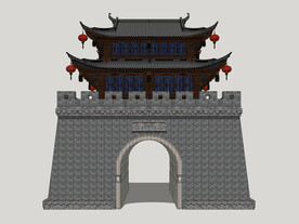 中式城门楼