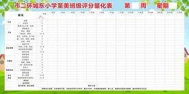 小学级评分量化表表格