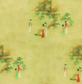 数码印花 仕女图