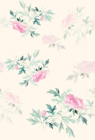 数码印花 国风花朵