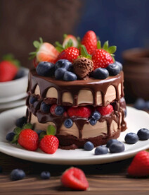 美味奶油蛋糕点展示图片