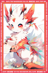 红色简约地垫图案