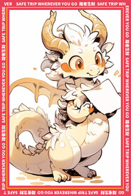 黄色龙地垫图案