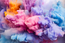 彩色烟雾粉末背景