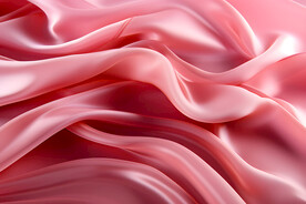 粉色丝绸布料