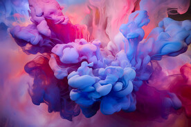 彩色水墨烟雾背景