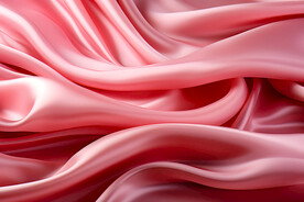 粉色丝绸布料
