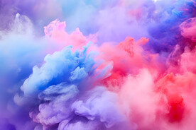 彩色烟雾背景颗粒粉末扩散