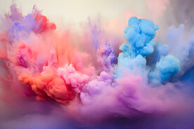 彩色烟雾颗粒感背景