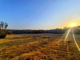 蓝天白云秋天草地落日