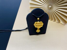 黄金足金如意算盘纯金吊坠首饰