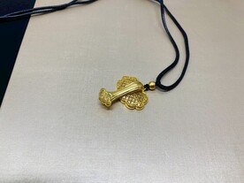 黄金足金如意算盘纯金吊坠首饰