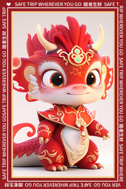 卡通龙地垫图案素材