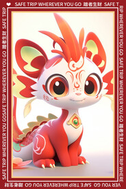 新年红色地垫图案