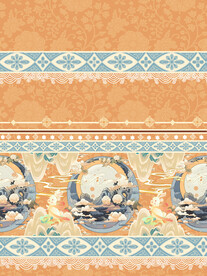 马面裙云彩兔子山峰中国结