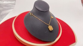 黄金足金镂空拉丝纯金项链