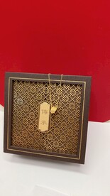 黄金足金球形缠绕纯金项链