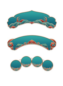 国潮标题框边框