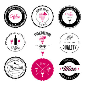 葡萄酒印章邮戳