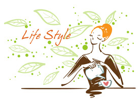 小清新少女下午茶