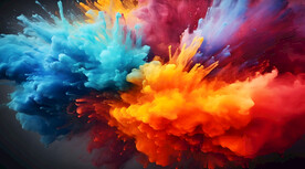 电商彩色烟雾背景