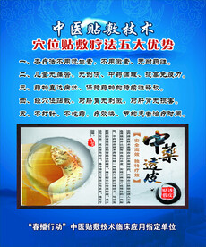 中医贴敷技术穴位