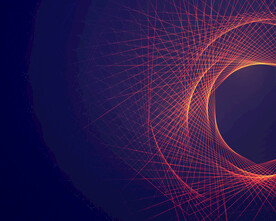 红色发光抽象科技线条背景