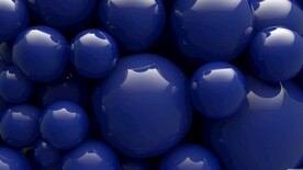 蓝色3d规则圆球抽象科技纹理