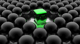 黑色3d规则圆球抽象科技纹理