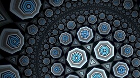 白色3d规则六边形平铺科技纹理