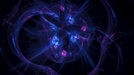 蓝色科技抽象发光线条背景