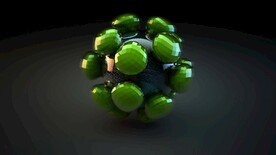 绿色抽象立体造型