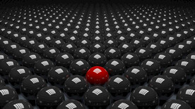 黑色3d规则圆球抽象科技纹理